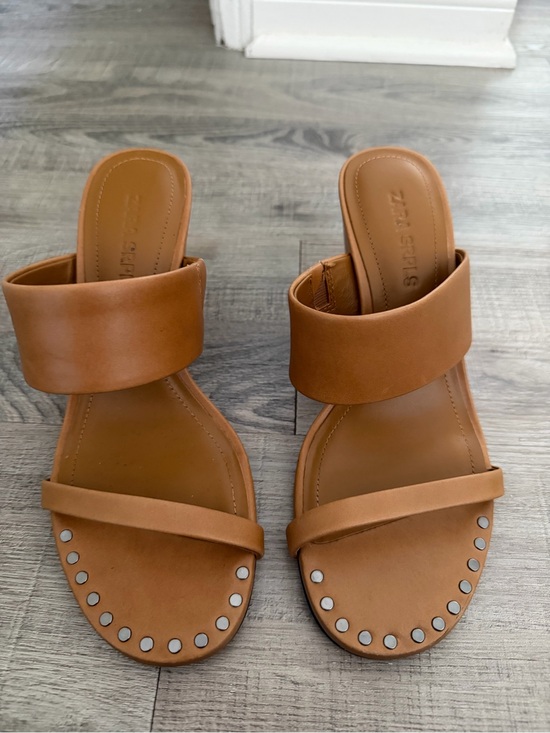 Zara Shoes - Zara SRPLS Collection Studded Wedge Slides